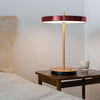 Asteria Table Lamp Ruby Red on Table