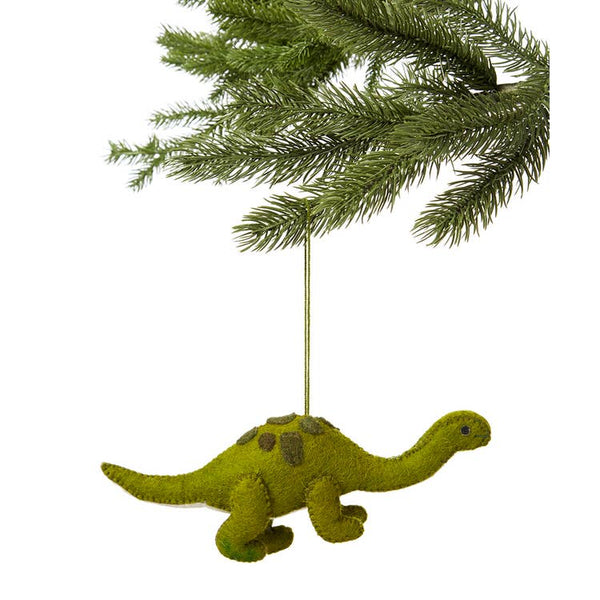 Green Brontosaurus Ornament - DIGS