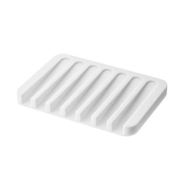 Flow Self-Draining Soap Tray - Yamazaki | Silicone Soap Dish | Digs