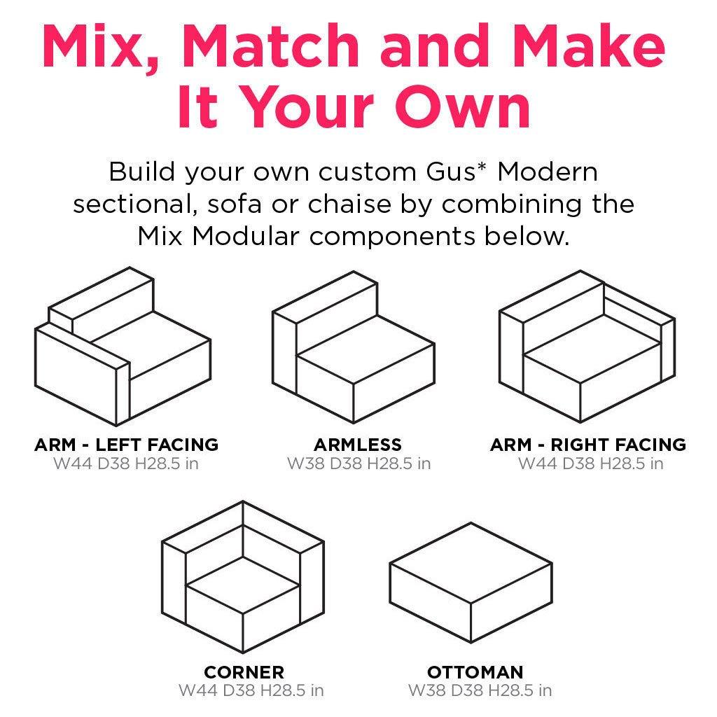 Mix Modular Sectional 3-pc - DIGS