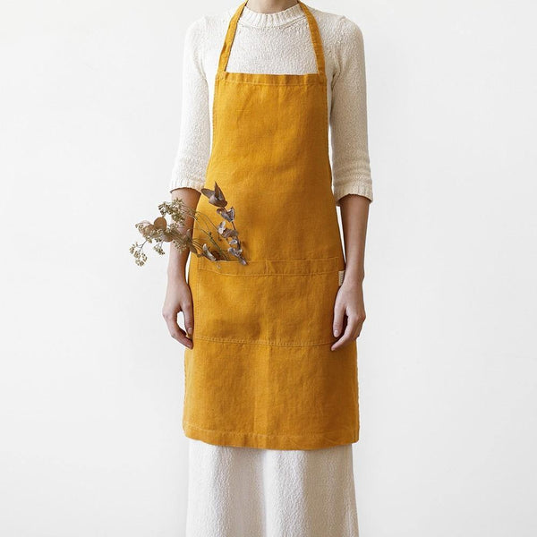 Linen Tales Daily Apron Mustard - DIGS