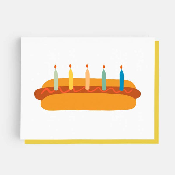Happy Birthday Hotdog Card
