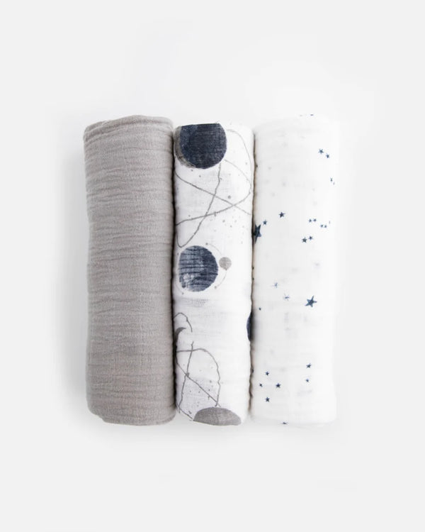Cotton Muslin Swaddle 3 Pack: Planetary 2