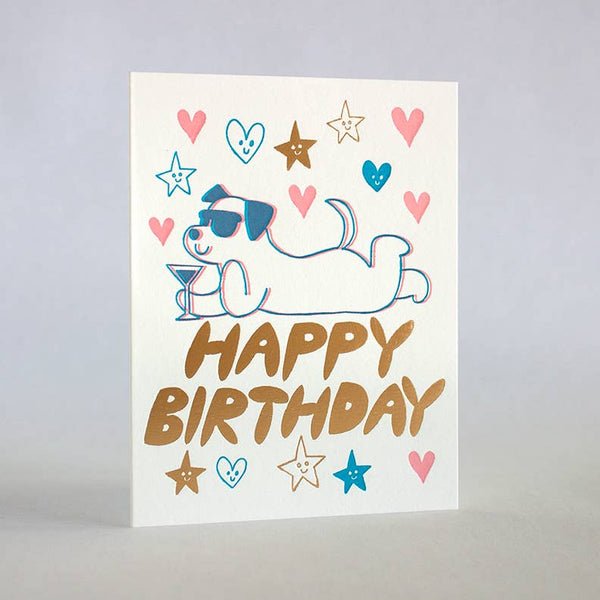 Birthday Cool Dog Card