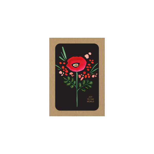 Folk Floral Joy Boxed Holiday Cards