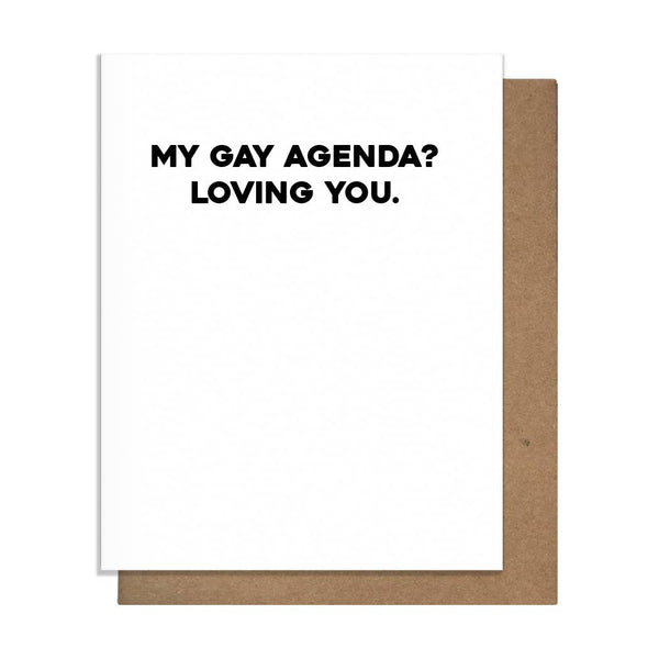 Gay Agenda Love Card