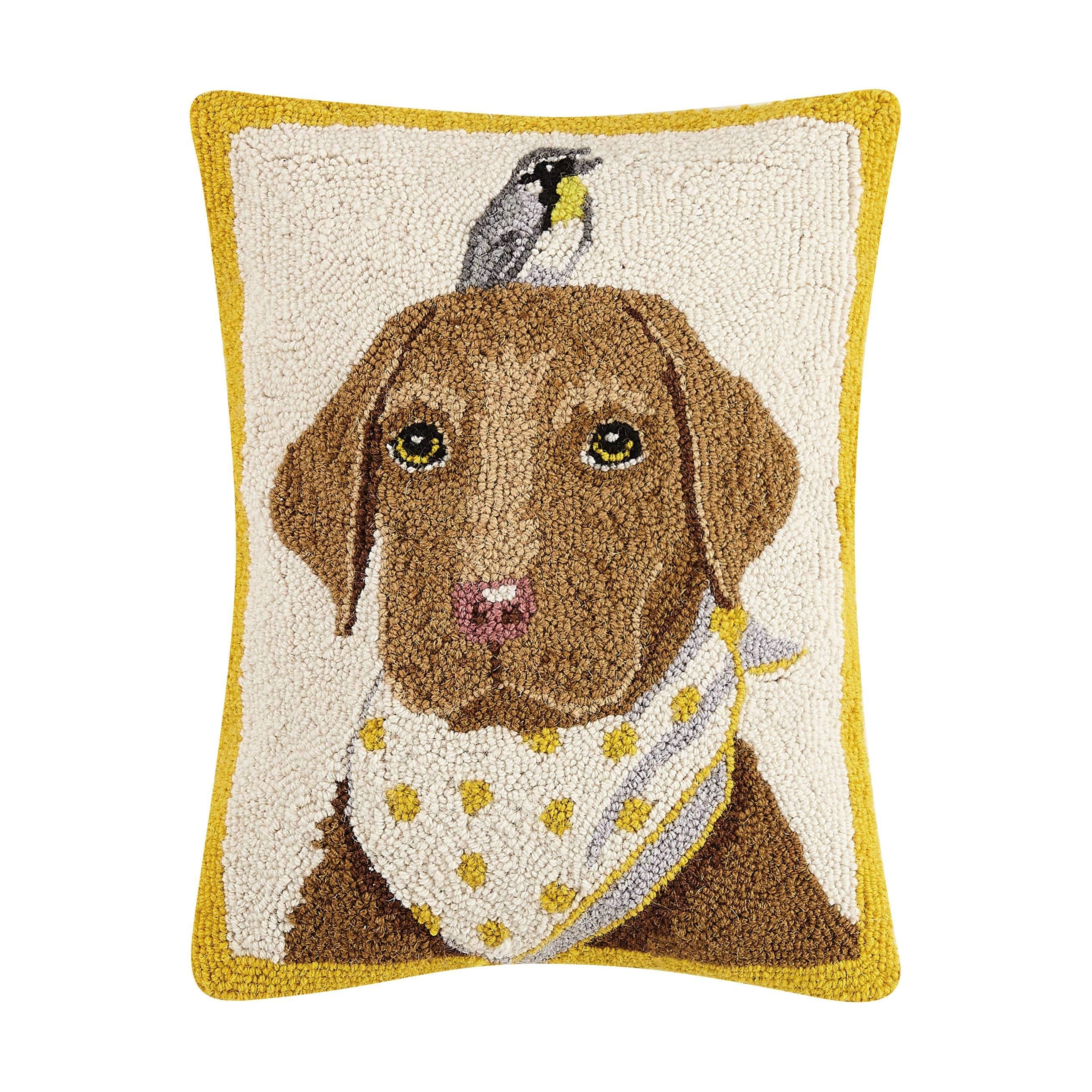 Labrador Bird Bandana Hook Pillow