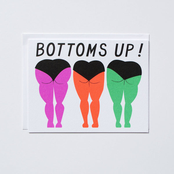 Bottoms Up Note Card