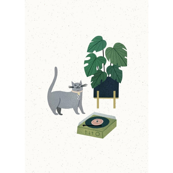 Dwell with Cats Pop-Up Card