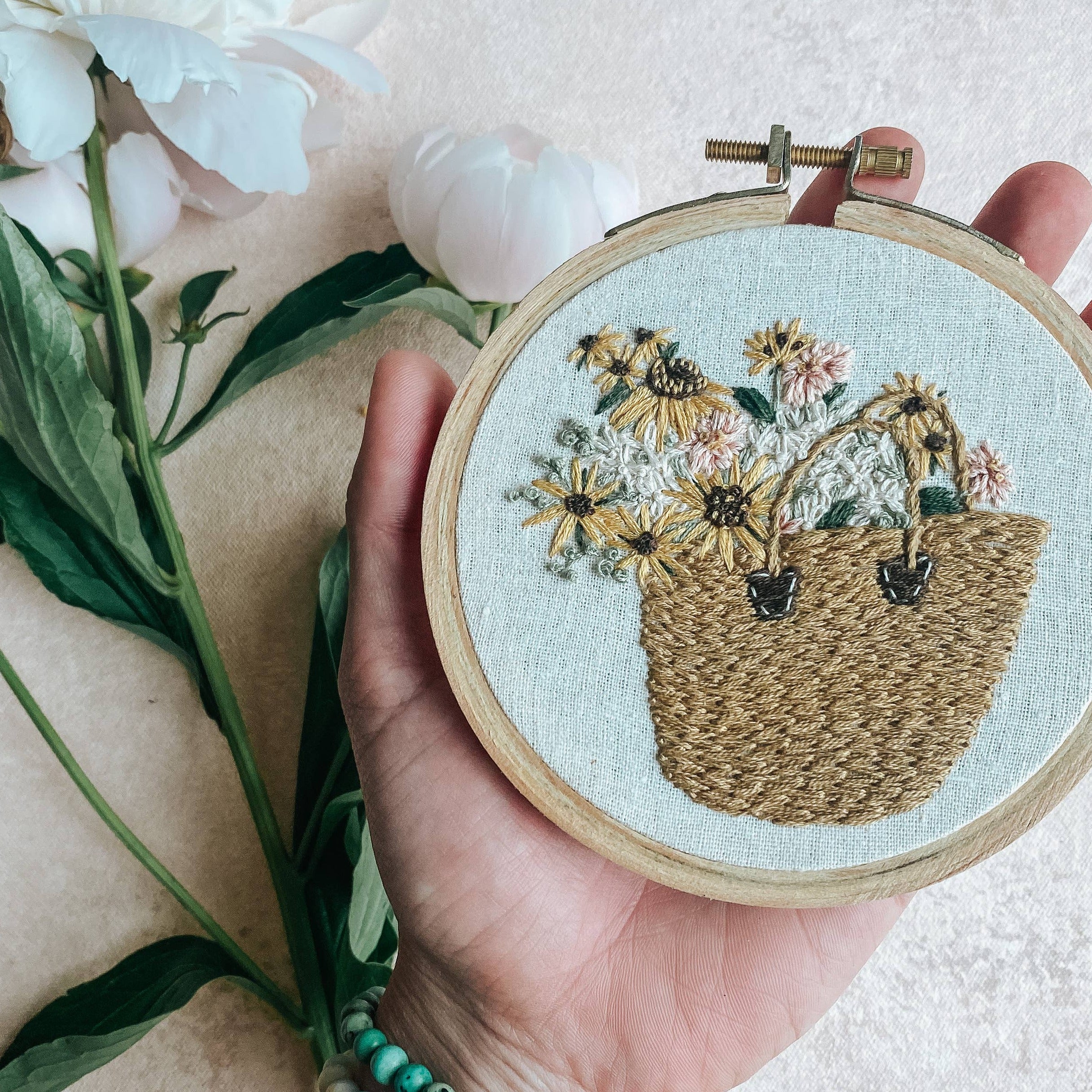 Floral Harvest Embroidery Kit