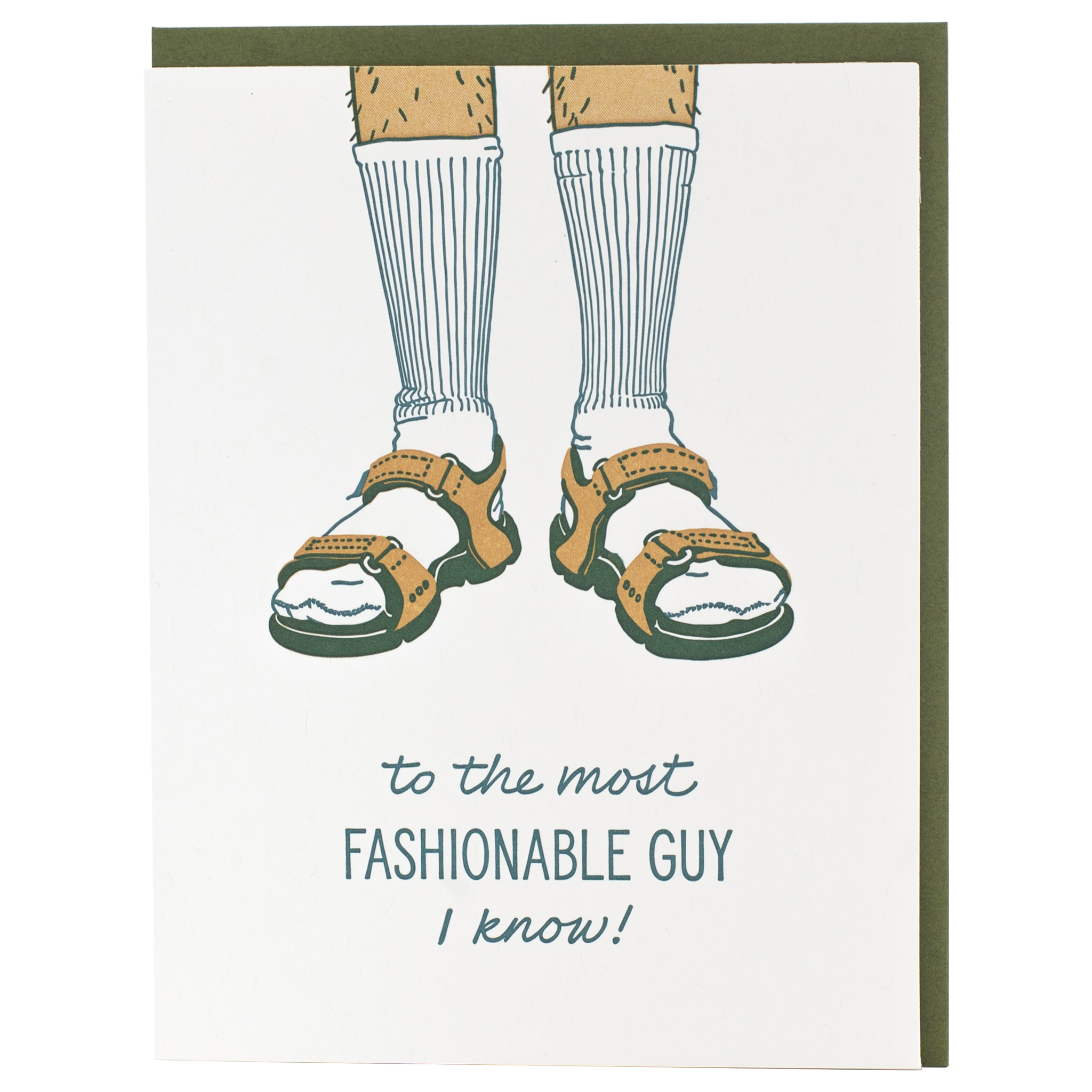Socks & Sandals Father's Day Card
