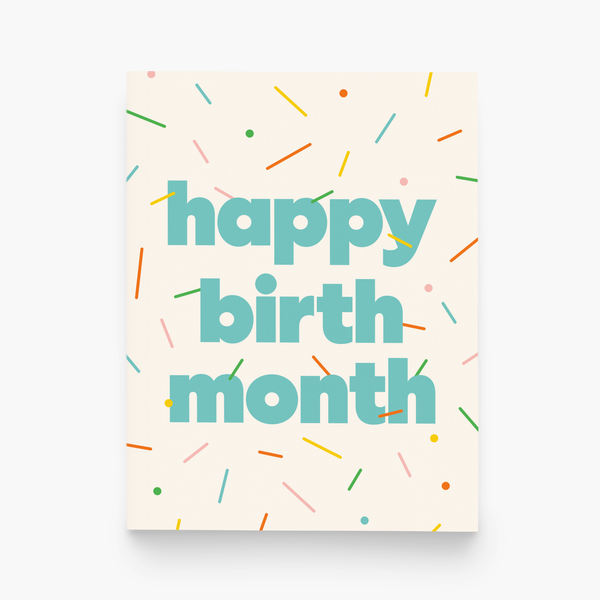 Happy Birth-month Birthday Greeting Card