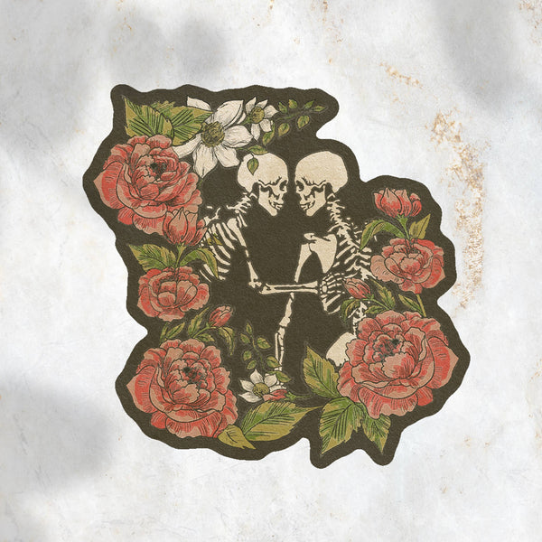 The Lovers Skeleton Sticker