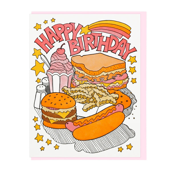Birthday Fast Food Card