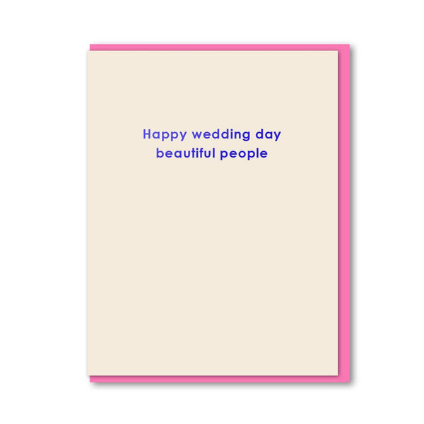 Happy Wedding Day Beautiful People Card