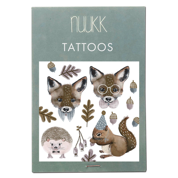 Fox and Squirrel Tattoos by Nuuk