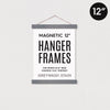 Gray 12" Magnetic Poster Hanger Frame  Greywash Stain- DIGS