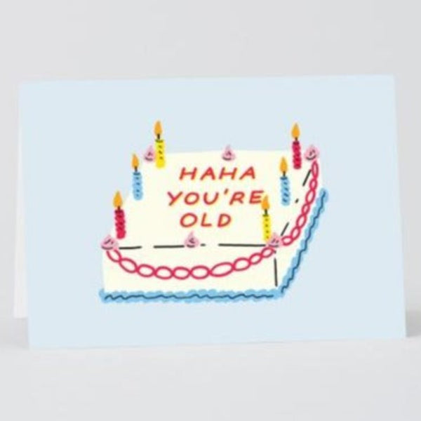 Haha Cake Birthday Card