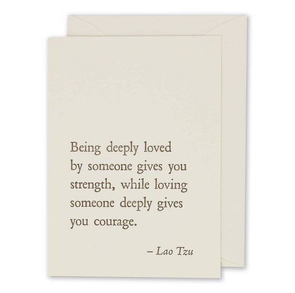 Lao Tzu - Loved Card - DIGS