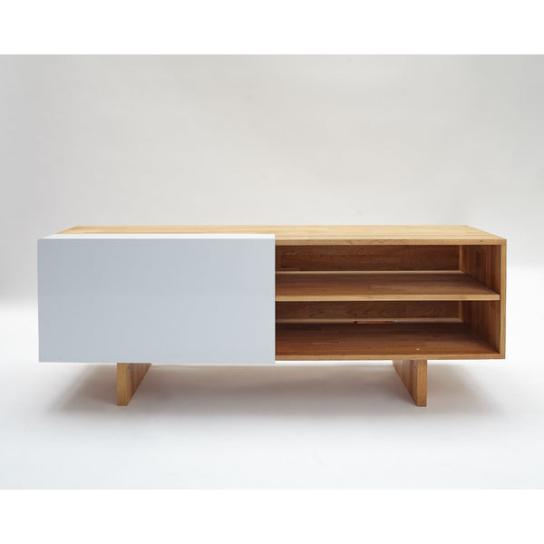 LAXseries ENT Shelf, English Walnut + Gloss White - DIGS