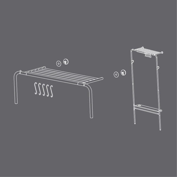 Lean On Me Clothes Rack - DIGS