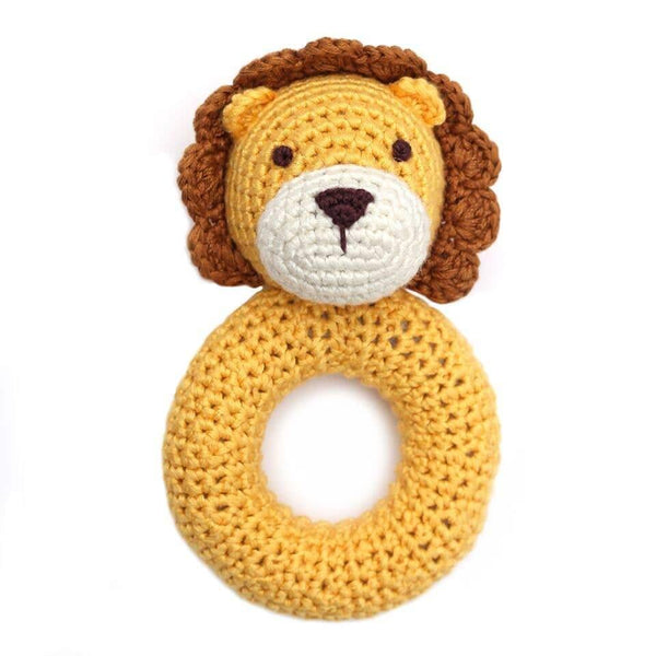 Lion Crocheted Ring Rattle - DIGS