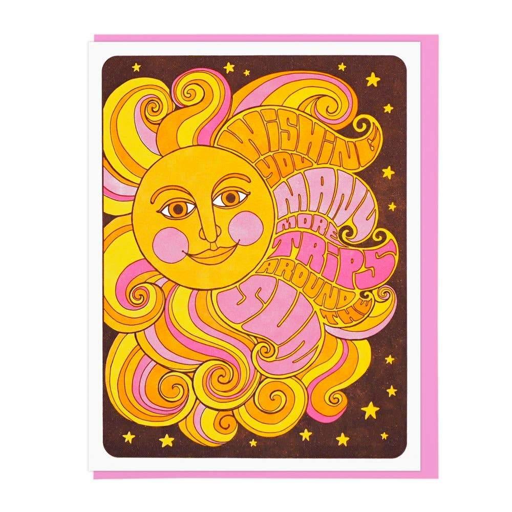 Many More Trips Around The Sun Birthday Card - DIGS