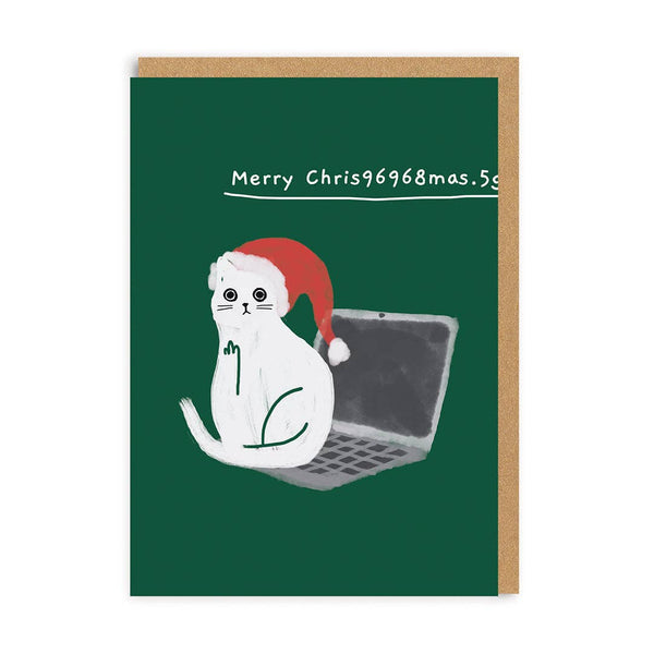 Merry Christmas Laptop Card - DIGS