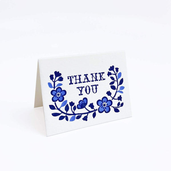 Mini Card - Blue Thank You - DIGS