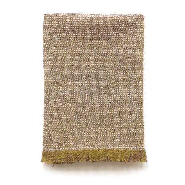 Tea Towel: Mustard with Fringe