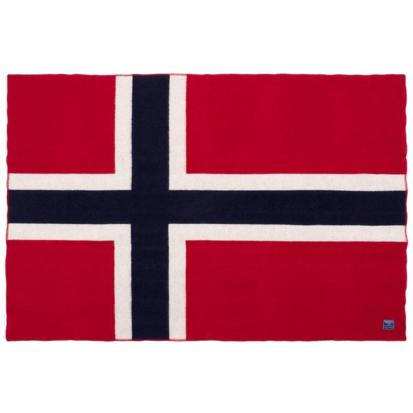 Norwegian Flag Wool Throw - DIGS
