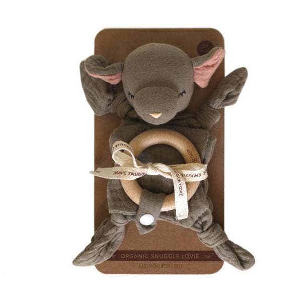 Organic Snuggle Lovie Blanket: Mouse - DIGS