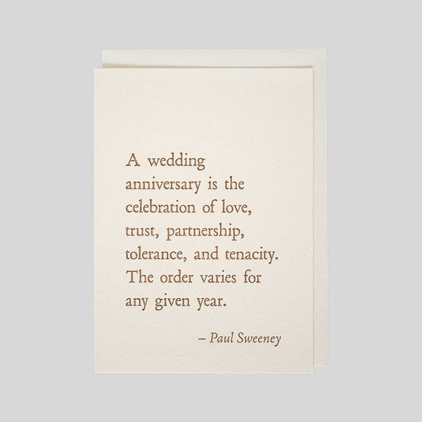Paul Sweeney Anniversary Card - DIGS