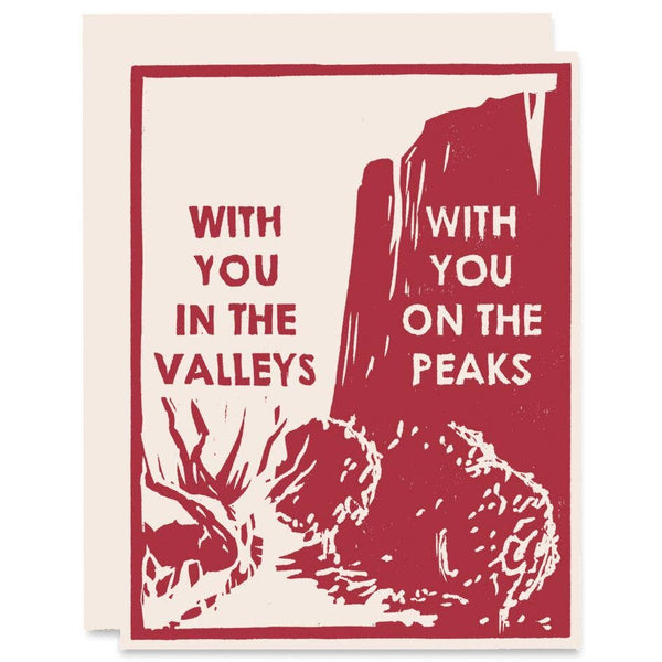 Peaks and Valleys Sympathy Card - DIGS