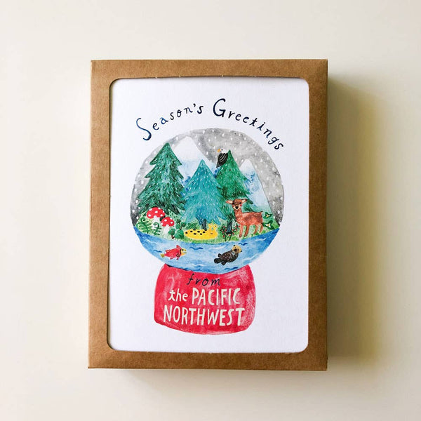 PNW Snow Globe Boxed Cards - DIGS