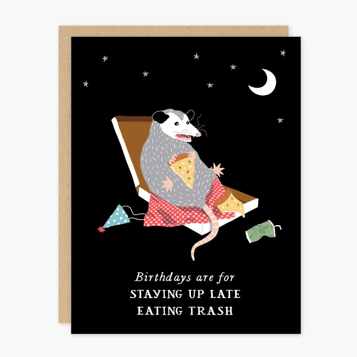 Possum Birthday Card - DIGS