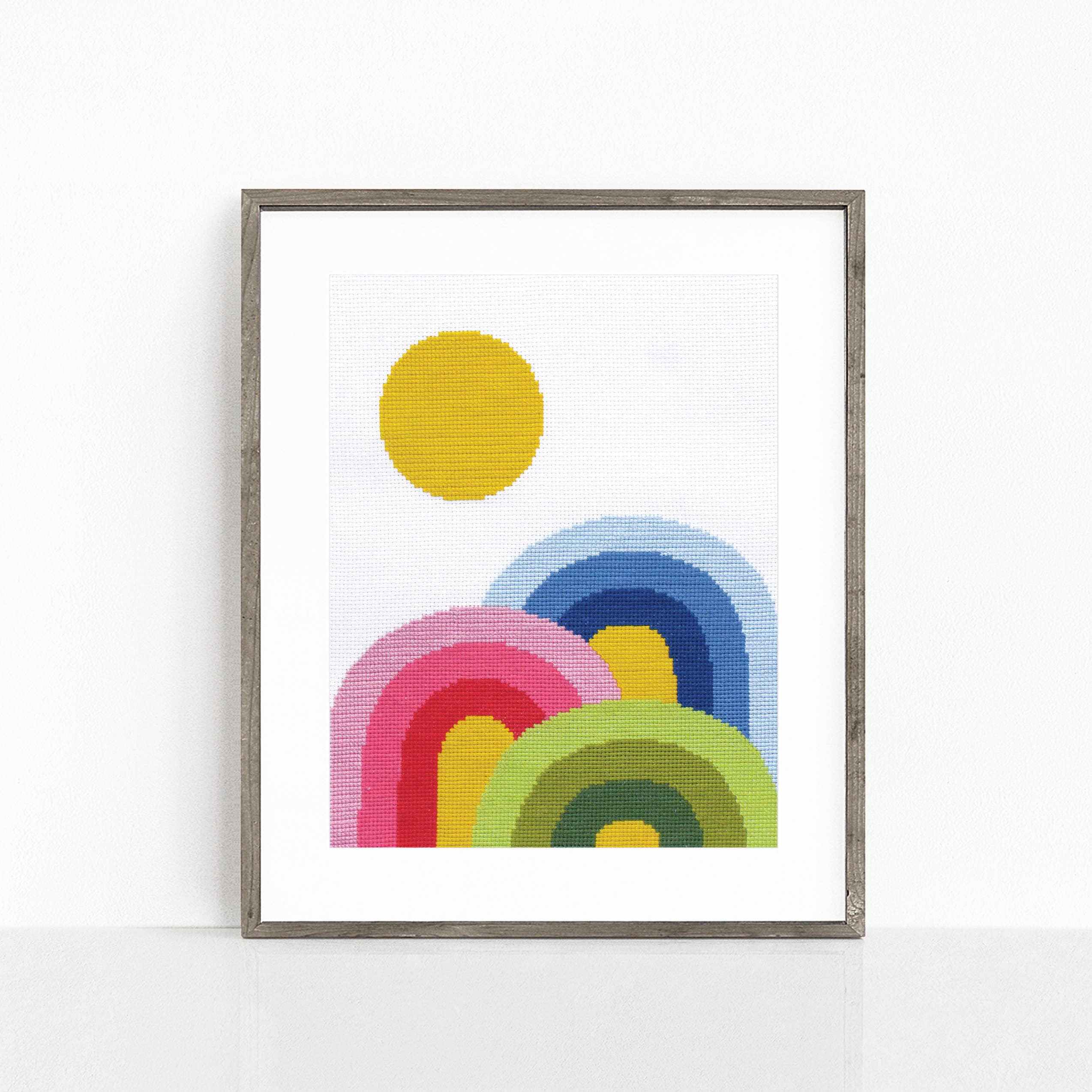 Rainbow Trifecta Cross Stitch Kit - DIGS