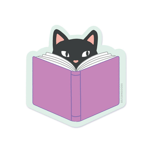 Reading Kitten Sticker - DIGS