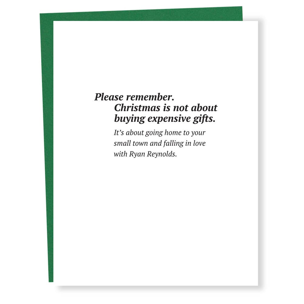 Ryan Reynolds Holiday Card - DIGS