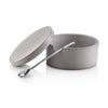 Salt Cellar with Spoon: Grey - DIGS