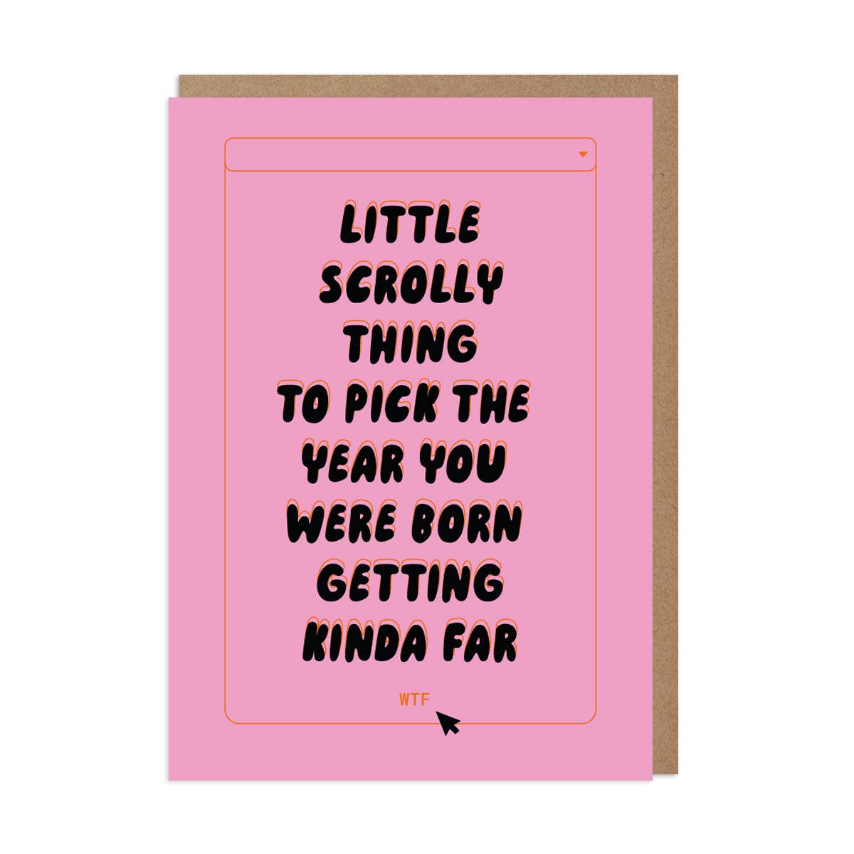Scrolly Thing Card - DIGS