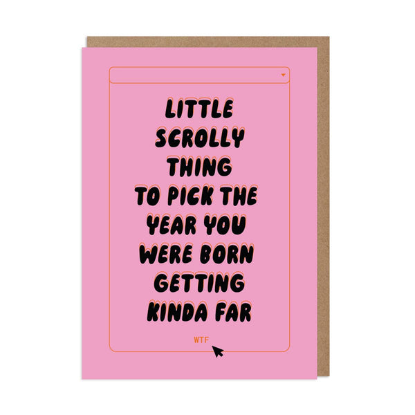 Scrolly Thing Card - DIGS