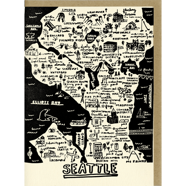 Seattle Map Card - DIGS