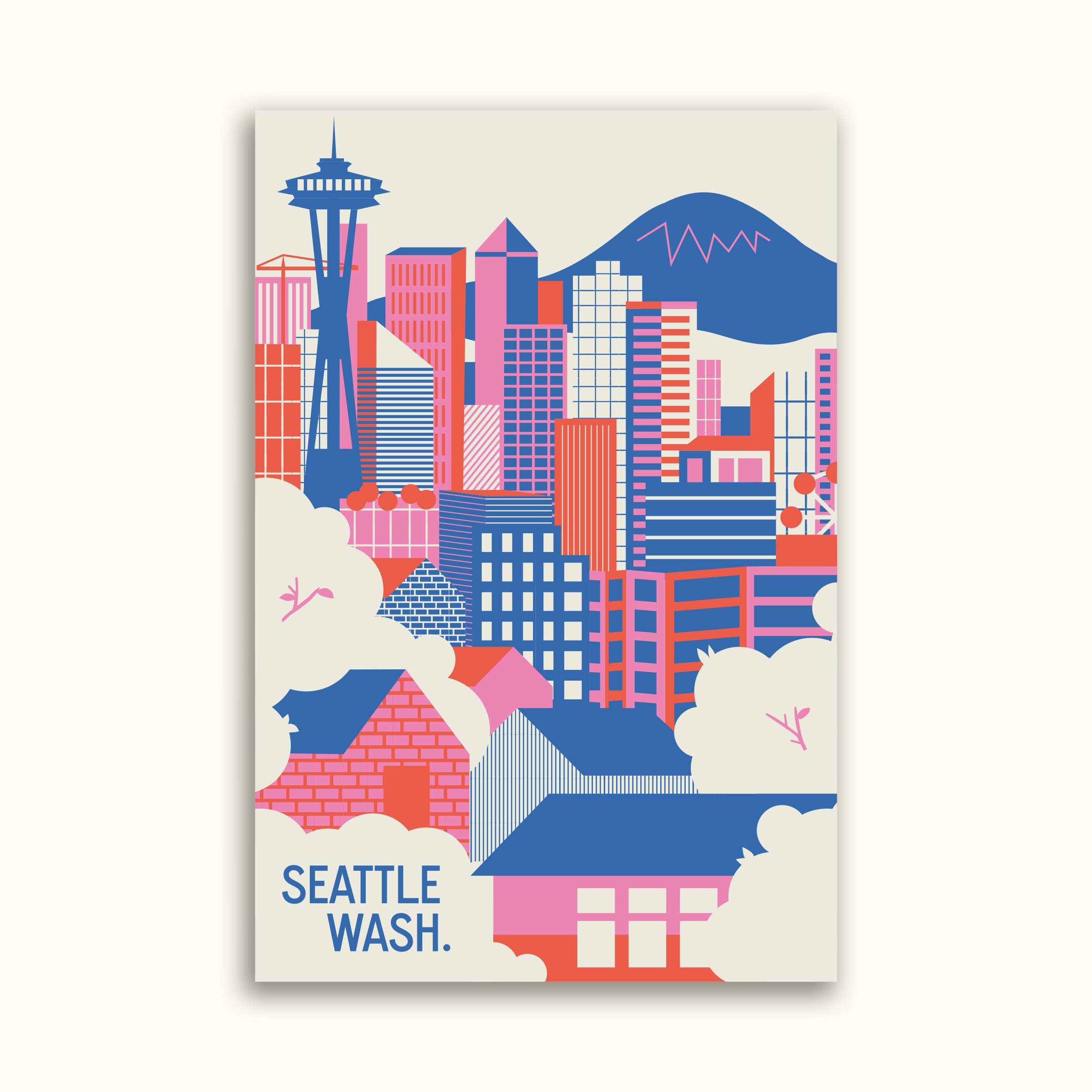 Seattle Skyline Postcard - DIGS