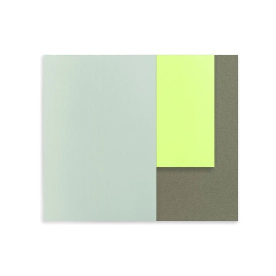 Moglea Section Notepad, Green + Yellow - DIGS