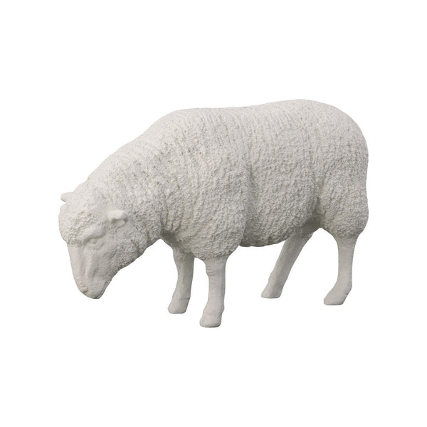 Life Size Sheep Sculpture / Statue in Gel Coat White - DIGS