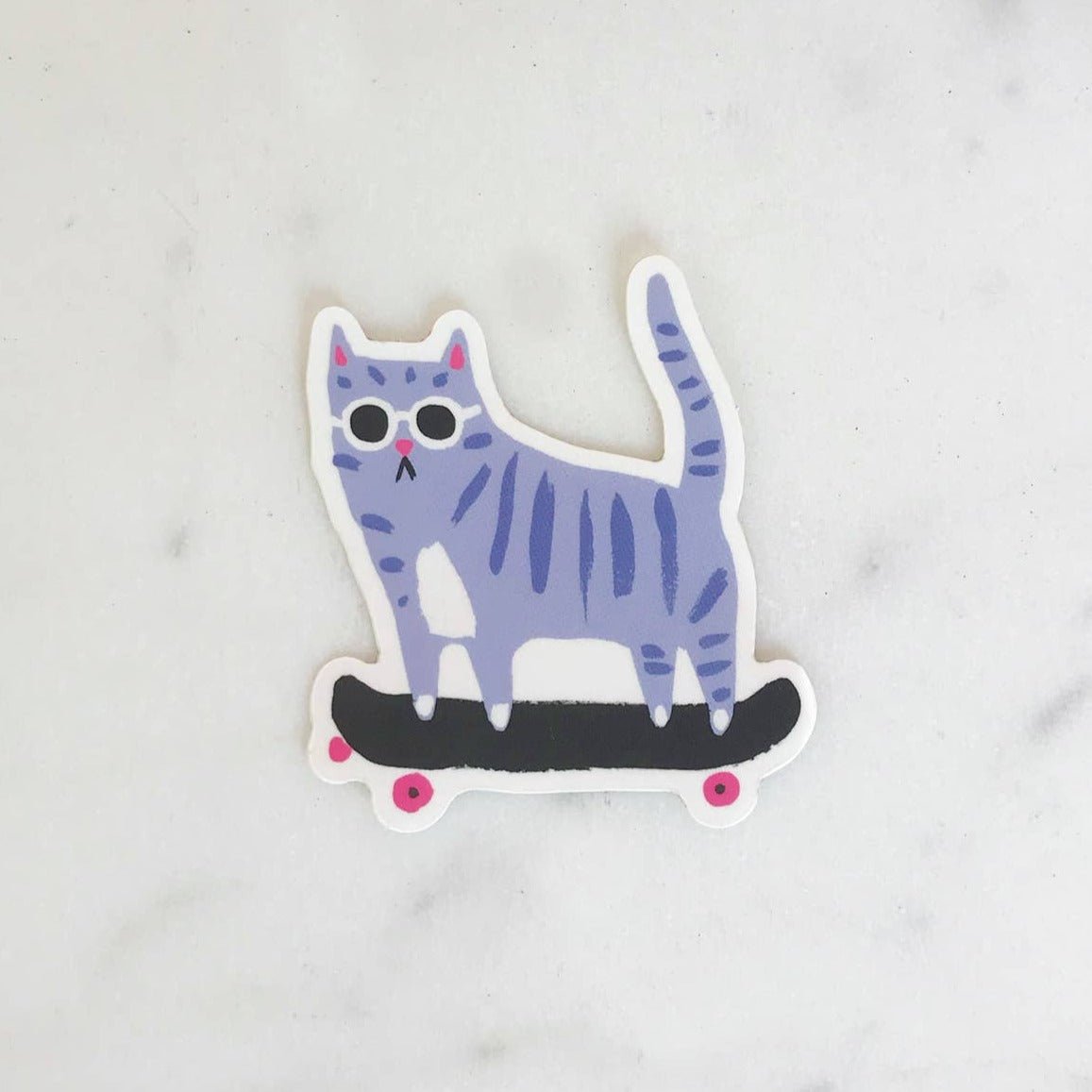 Skater Cat Sticker - DIGS
