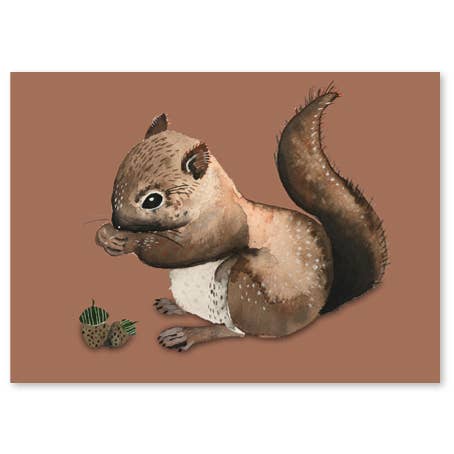 Squirrel Postcard - DIGS