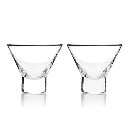 Viski Stemless Martini Glass Set/2