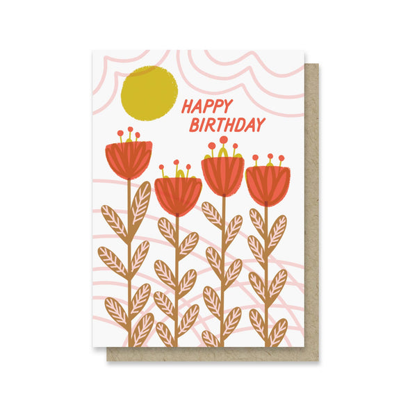 Summery Blooms Birthday Mini Card - DIGS